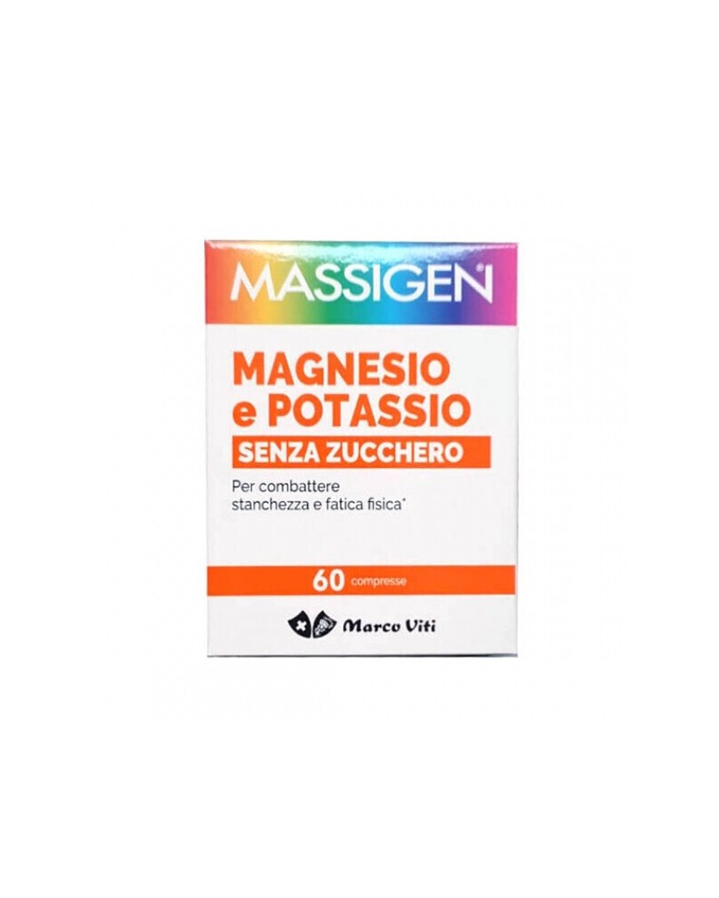 MASSIGEN MAGNESIO e POTASSIO SENZA ZUCCHERO 60 COMPRESSE